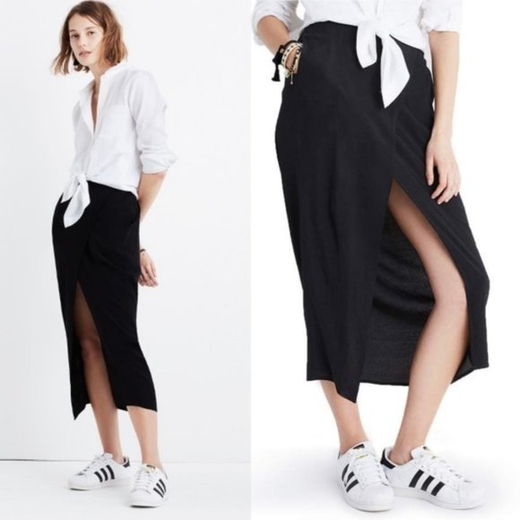 Madewell Dresses & Skirts - Madewell Black Overlay Skirt Size XS